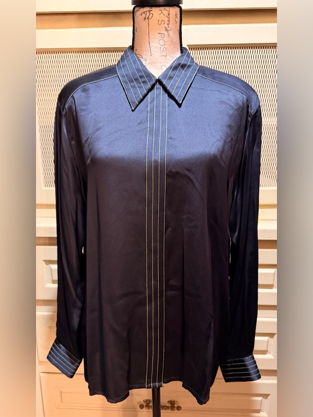 NWT Vintage Escada Margaretha Ley 100% Silk Blouse